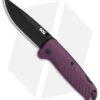 SOG Adventurer LB Lock Back Knife GFN Purple/Black (3.5" Black) 13110457