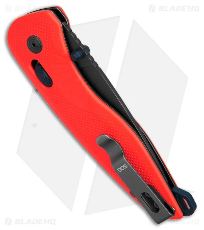 SOG Aegis AT Spring Assisted Tanto Knife Rescue Red GRN (3.1" Black) 5 SOG Aegis AT Spring Assisted Tanto Knife Rescue Red GRN (3.1" Black) - Image 3
