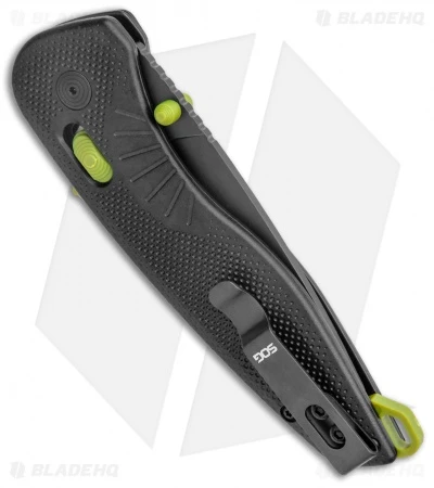 SOG Aegis AT Tanto AT-XR Lock Knife Black GRN W/Safety (3.13" Black) 5 SOG Aegis AT Tanto AT-XR Lock Knife Black GRN W/Safety (3.13" Black) - Image 3