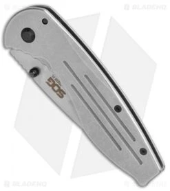SOG Aegis Frame Lock Knife Stainless Steel (3.4" Stonewash) 7 SOG Aegis Frame Lock Knife Stainless Steel (3.4" Stonewash) -SOG Sales Store SOG Aegis FL BHQ 113621 jr spine