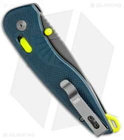SOG Aegis AT Spring Assisted Knife Indigo GRN (3.13" Dark Gray) 8 SOG Aegis AT Spring Assisted Knife Indigo GRN (3.13" Dark Gray) -SOG Sales Store SOG Aegix AT XR Lock Indigo GRN Gray BHQ 105710 jr side