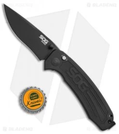 SOG Banner Spring Assisted Knife Black Aluminum (3.5" Black) BA1001 9 SOG Banner Spring Assisted Knife Black Aluminum (3.5" Black) BA1001 -SOG Sales Store SOG Banner black aluminum black BA1001 BHQ 52223 er size