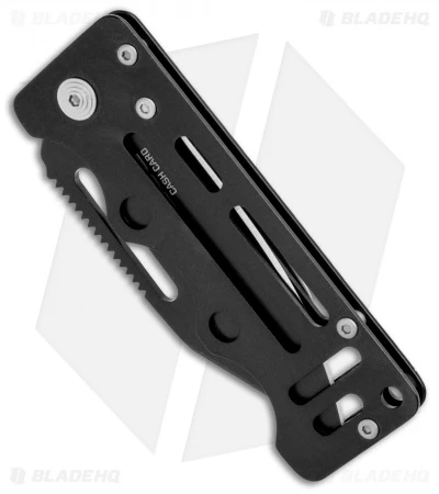 SOG Cash Card Liner Lock Wallet Knife Black (2.75" Satin) EZ4 4 SOG Cash Card Liner Lock Wallet Knife Black (2.75" Satin) EZ4 - Image 2