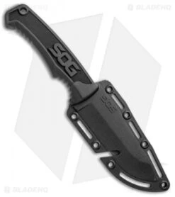 SOG Field Fixed Blade Knife Black Rubber (4" Satin) 8 SOG Field Fixed Blade Knife Black Rubber (4" Satin) -SOG Sales Store SOG Field Black Rubber FK1001 CP BHQ 52453 jr sheath