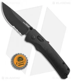SOG Flash AT-XR Lock Knife Blackout GRN (3.45" Black Serr) 9 SOG Flash AT-XR Lock Knife Blackout GRN (3.45" Black Serr) -SOG Sales Store SOG Flash AT XR Lock Blackout GRN Black Serr BHQ 105716 jr bottlecap