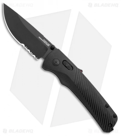 SOG Flash AT-XR Lock Knife Blackout GRN (3.45" Black Serr) 3 SOG Flash AT-XR Lock Knife Blackout GRN (3.45" Black Serr)