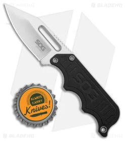 SOG Instinct Fixed Blade Knife Black G-10 (2.3" Satin) NB1012 -SOG Sales Store SOG Instinct Fixed Blade Black G 10 Satin BHQ 28203 jr bottlecap