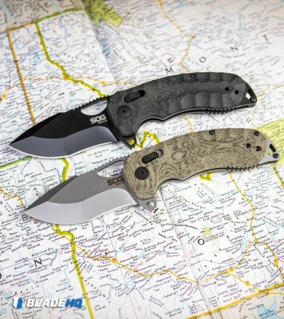 SOG Kiku XR Blackout XR-Lock Knife Black Micarta (3" Black) 8 SOG Kiku XR Blackout XR-Lock Knife Black Micarta (3" Black) - Image 6