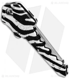 SOG Key Lockback Knife Keychain Utility Zebra (1.5" Satin) KEY-CT 7 SOG Key Lockback Knife Keychain Utility Zebra (1.5" Satin) KEY-CT -SOG Sales Store SOG Key Knife Zebra KEY 110B BHQ 49723 jr side 2