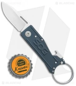 SOG Keytron Clip Point Folding Knife Key Chain Gray (1.9" Satin) KT1004-CP 9 SOG Keytron Clip Point Folding Knife Key Chain Gray (1.9" Satin) KT1004-CP -SOG Sales Store SOG Keytron CP Key Chain Gray Satin KT1004 CP BHQ 104067 jr bottlecap
