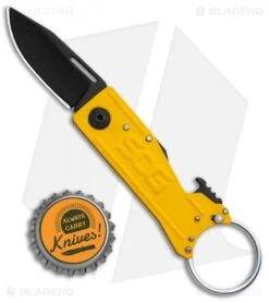 SOG Keytron Clip Point Folding Knife Key Chain Yellow (1.9" Black) KT1005-CP 9 SOG Keytron Clip Point Folding Knife Key Chain Yellow (1.9" Black) KT1005-CP -SOG Sales Store SOG Keytron CP Key Chain Yellow Black KT1005 CP BHQ 104066 jr bottlecap