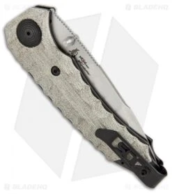 SOG Kiku Spring Assisted Knife Linen Micarta (3.5" Satin) KU-3001 8 SOG Kiku Spring Assisted Knife Linen Micarta (3.5" Satin) KU-3001 -SOG Sales Store SOG Kiku assisted linen micarta satin KU 3001 BHQ 52243 er side