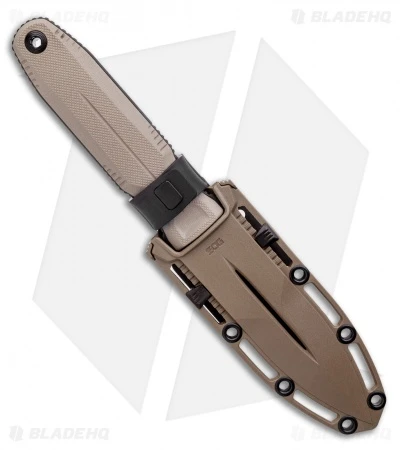 SOG Knives Pentagon FX Fixed Blade Knife Flat Dark Earth G10 (4.75" Black) 5 SOG Knives Pentagon FX Fixed Blade Knife Flat Dark Earth G10 (4.75" Black) - Image 3