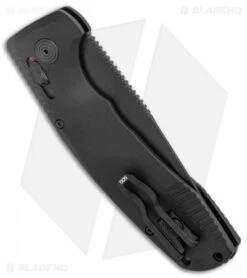 SOG Knives SOG-TAC AU Drop Point Automatic Knife Black Aluminum (3.4" Black) 8 SOG Knives SOG-TAC AU Drop Point Automatic Knife Black Aluminum (3.4" Black) -SOG Sales Store SOG Knives SOG TAC AU Auto Black Black BHQ 119258 jr side