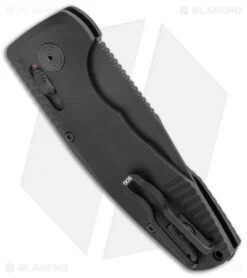 SOG Knives SOG-TAC AU Compact Tanto Automatic Knife Aluminum (2.9" Black) 8 SOG Knives SOG-TAC AU Compact Tanto Automatic Knife Aluminum (2.9" Black) -SOG Sales Store SOG Knives SOG TAC AU Compact Auto Tanto Black Black BHQ 119254 jr side
