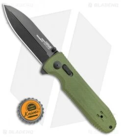 SOG Pentagon XR Lock Knife OD Green G-10 (3.5" Black) 12 SOG Pentagon XR Lock Knife OD Green G-10 (3.5" Black) -SOG Sales Store SOG Pentagon Mk3 I Arc Lock Folding Knife OD Green 4in 12 61 02 57 BHQ 105687 LS Bottlecap