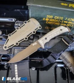SOG Pillar Limited Fixed Blade Canvas Micarta (5" Bronze Cerakote) 11 SOG Pillar Limited Fixed Blade Canvas Micarta (5" Bronze Cerakote) -SOG Sales Store SOG Pillar Limited Fixed Blade Canvas Micarta Bronze Cerakote BHQ 94232 kp gun web