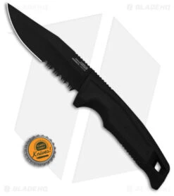 SOG Recondo FX Fixed Blade Knife Black GRN/Rubber (4.6" Black Serr) 11 SOG Recondo FX Fixed Blade Knife Black GRN/Rubber (4.6" Black Serr) -SOG Sales Store SOG Recondo FX FXB Black GRN Rubber 2in Blk BHQ 140878 td size