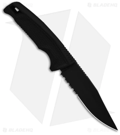 SOG Recondo FX Fixed Blade Knife Black GRN/Rubber (4.6" Black Serr) 4 SOG Recondo FX Fixed Blade Knife Black GRN/Rubber (4.6" Black Serr) - Image 2