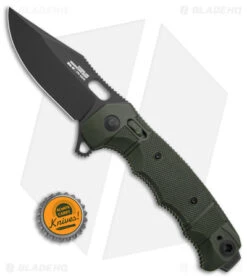 SOG Seal XR Flipper Knife OD Green FRN (3.9" Black S35VN) BHQ Exclusive 9 SOG Seal XR Flipper Knife OD Green FRN (3.9" Black S35VN) BHQ Exclusive -SOG Sales Store SOG Seal XR Lock Knife OD Green FRN 3in Black S35VN BHQ 131605 td size jr td
