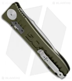 SOG Knives Spec Elite II Large Automatic Knife OD Green (4" Satin) SE-61OD 8 SOG Knives Spec Elite II Large Automatic Knife OD Green (4" Satin) SE-61OD -SOG Sales Store SOG Spec Elite II Large OD Green Satin SE 61OD BHQ 70989 jr side