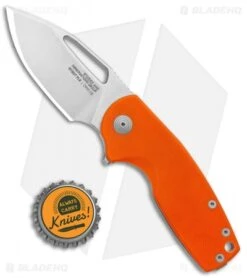 SOG Stout FLK Frame Lock Knife Orange G-10 (2.75" Stonewash) -SOG Sales Store SOG Stout FLK Orange G 10 SW BHQ 137222 jr bottlecap