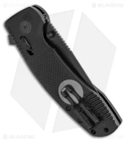 SOG-TAC XR Lock Knife Blackout Black G-10 (3.4" Black) 9 SOG-TAC XR Lock Knife Blackout Black G-10 (3.4" Black) -SOG Sales Store SOG TAC XR Lock Knife Blackout Black G 10 Black BHQ 105727 LS Side