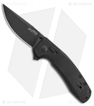 SOG-TAC XR Lock Knife Blackout Black G-10 (3.4" Black) 3 SOG-TAC XR Lock Knife Blackout Black G-10 (3.4" Black)