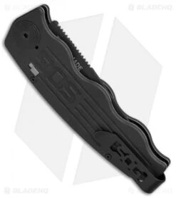 SOG Tac Ops Automatic Knife Black Canvas Micarta (3.5" S35VN Black) 9 SOG Tac Ops Automatic Knife Black Canvas Micarta (3.5" S35VN Black) -SOG Sales Store SOG Tac Ops Auto Black Canvas Micarta Black TO1011 BX BHQ 52251 jr side