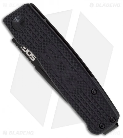 SOG Terminus Slip Joint Folding Knife Black G-10 (3" Black) 4 SOG Terminus Slip Joint Folding Knife Black G-10 (3" Black) - Image 2