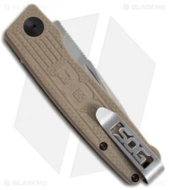 SOG Terminus Slip Joint Folding Knife Tan G-10 (3" Satin) 7 SOG Terminus Slip Joint Folding Knife Tan G-10 (3" Satin) -SOG Sales Store SOG Terminus Satin TM1001 BX jr side