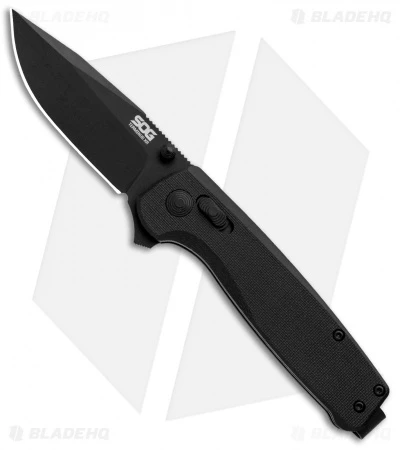 SOG Terminus XR Lock Knife Black G-10 (3" Black) TM1027 3 SOG Terminus XR Lock Knife Black G-10 (3" Black) TM1027