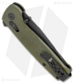 SOG Exclusive Terminus XR Lock Knife Green Micarta (3" Black) 8 SOG Exclusive Terminus XR Lock Knife Green Micarta (3" Black) -SOG Sales Store SOG Terminus XR Lock Green Micarta Black TM1037 BX BHQ 119365 jr side