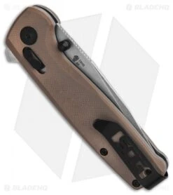 SOG Terminus XR Lock Knife Tan G-10 (3" Stonewash) TM1024-CP -SOG Sales Store SOG Terminus XR Lock Knife Tan G 10 3 in BHQ 137485 td side