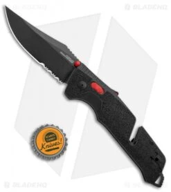 SOG Trident AT-XR Lock Knife Black/Red Clip Point (3.7" Black Serr) 9 SOG Trident AT-XR Lock Knife Black/Red Clip Point (3.7" Black Serr) -SOG Sales Store SOG Trident AT XR Lock Black Red CP Black Serr BHQ 105693 jr bottlecap