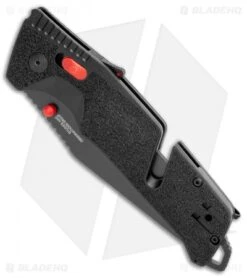 SOG Trident AT-XR Lock Knife Black/Red Clip Point (3.7" Black Serr) 7 SOG Trident AT-XR Lock Knife Black/Red Clip Point (3.7" Black Serr) -SOG Sales Store SOG Trident AT XR Lock Black Red CP Black Serr BHQ 105693 jr spine