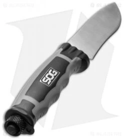 SOG Bladelight Camp Fixed Blade Knife W/ LEDs (4.50" Satin Plain) BLT21K -SOG Sales Store sog bladelight camp blt21k cp bottom