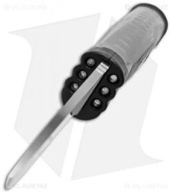 SOG Bladelight Camp Fixed Blade Knife W/ LEDs (4.50" Satin Plain) BLT21K -SOG Sales Store sog bladelight camp blt21k cp front