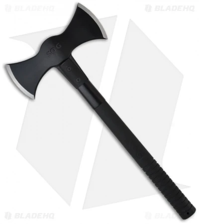 SOG Double-Headed Tactical Axe W/ Nylon Sheath (Black) F12-N 3 SOG Double-Headed Tactical Axe W/ Nylon Sheath (Black) F12-N