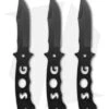 SOG Bowie Fixed Blade Throwing Knives (Set Of 3) F04T-N 1 SOG Bowie Fixed Blade Throwing Knives (Set Of 3) F04T-N -SOG Sales Store sog fixed blade throwing knives f04tn cp 2
