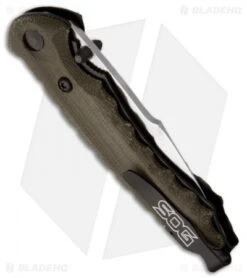 SOG Kiku Folder Small Folding Knife (3.5" Satin Plain) KU-1001 5 SOG Kiku Folder Small Folding Knife (3.5" Satin Plain) KU-1001 -SOG Sales Store sog kiku folder sml satin ku 1001 side 1