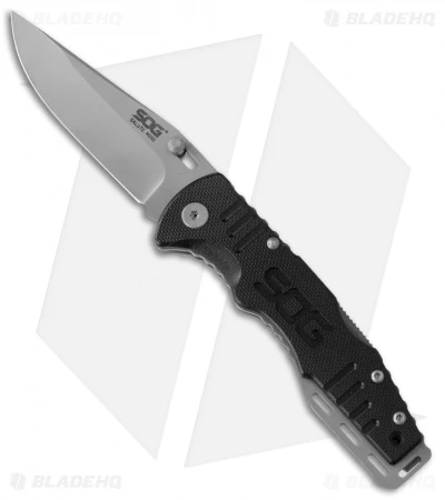 SOG Salute Mini Lockback Knife (3.125" Bead Blast) FF1001 3 SOG Salute Mini Lockback Knife (3.125" Bead Blast) FF1001