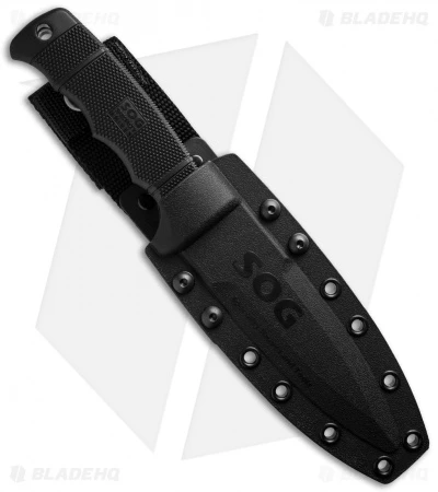 SOG Seal Pup Elite Fixed Knife W/ Kydex Sheath (4.85" Satin) E37-K 4 SOG Seal Pup Elite Fixed Knife W/ Kydex Sheath (4.85" Satin) E37-K - Image 2