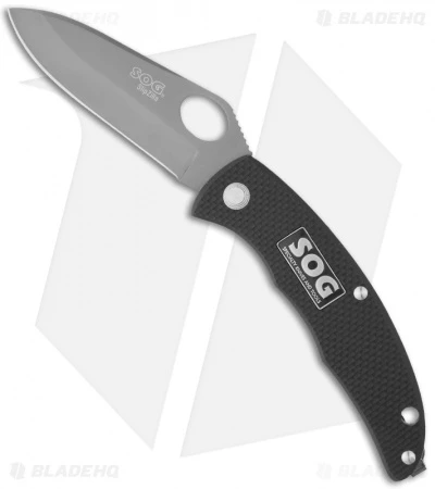 SOG SlipZilla Slip Joint Knife Black (3.2" Gray) SP-53 3 SOG SlipZilla Slip Joint Knife Black (3.2" Gray) SP-53