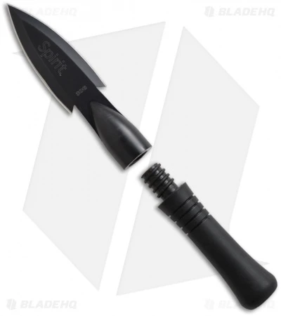 SOG Spirit Fixed Blade Knife + Nylon Sheath (4.25" Black) FS-01 4 SOG Spirit Fixed Blade Knife + Nylon Sheath (4.25" Black) FS-01 - Image 2