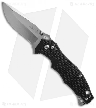 SOG Mini Vulcan II Arc-Lock Knife Black FRN (3" Satin) VL-02 3 SOG Mini Vulcan II Arc-Lock Knife Black FRN (3" Satin) VL-02